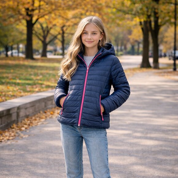 Mckinley Other - McKinley girls Blue Jacket with Pink Accents